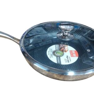 Best Frying Pan - coated Ø 30cm-Stainless Steel Handle Multilayer Material- Honeycomb Technology  Structure